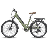 FAFREES F26 Pro 14.5AH Electric Bike - 250W Motor 36V14.5AH Battery 110KM PAS Mode Range Mechanical Disc Brakes - Green